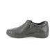 Alpina Comfort Slip On Shoes - Black leather - 0F08/3 ANN ZIP H FIT