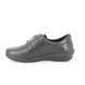 Alpina Comfort Slip On Shoes - Black leather - 811B/1 VITA VEL K FIT