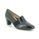 Ara Court Shoes - Navy croc - 18004/09 Verona Wide Fit