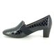 Ara Court Shoes - Navy croc - 18004/09 Verona Wide Fit