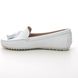 Begg Exclusive Loafers - White Leather - 75511/61 ALLDAY WIDE