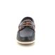 Begg Exclusive Slip-on Shoes - Navy leather - 2501/75 BOAT SHOE