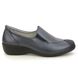 Begg Exclusive Comfort Slip On Shoes - Navy leather - 0721/777X LEXI 40