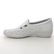 Begg Exclusive Comfort Slip On Shoes - Off White Leather - 0721/1003 LEXI 82 PERF