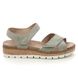 Begg Exclusive Wedge Sandals - Khaki Suede - 0545/1012 MIA    80 V