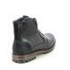 Begg Exclusive Boots - Black leather - 0886/31 ROLEX  ZIP VITT