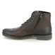 Begg Exclusive Boots - Brown waxy leather - VUL165/M29010 VULCANO CAP ZIP
