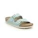 Birkenstock Slide Sandals - Blue Suede - 1016393 ARIZONA LADIES
