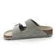 Birkenstock Slide Sandals - Grey suede - 1020557/03 ARIZONA SOFT FOOTBED