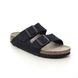 Birkenstock Slide Sandals - Navy suede - 1020716/ ARIZONA SOFT FOOTBED