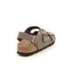 Birkenstock Slide Sandals - Brown nubuck - MILANO LADIES 634503/23