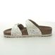 Birkenstock Slide Sandals - White floral - 1018459/99 SYDNEY VEGAN