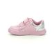 Clarks Toddler Girls Trainers - Pink Leather - 588096F ATH SHELL T