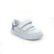 Clarks Girls Trainers - White Leather - 588107G ATH SHELL T