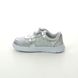 Clarks Girls Trainers - Silver Leather - 496486F ATH SONAR T