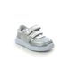Clarks Girls Trainers - Silver Leather - 496486F ATH SONAR T