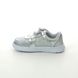 Clarks Toddler Girls Trainers - Silver Leather - 496487G ATH SONAR T
