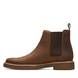 Clarks Chelsea Boots - Brown waxy leather - 735327G CLARKDALE EASY