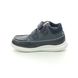 Clarks Toddler Shoes - Navy leather - 448187G CLOUD TUKTU T