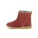 Clarks Toddler Girls Boots - Red leather - 438547G COMET FROST T