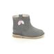 Clarks Toddler Girls Boots - Grey leather - 619426F COMET STYLE T