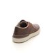 Clarks Comfort Shoes - Brown waxy leather - 719217G COURTLITE KHAN
