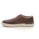 Clarks Comfort Shoes - Brown waxy leather - 719217G COURTLITE KHAN