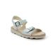 Clarks Sandals - WHITE LEATHER - 412636F CROWN BLOOM K