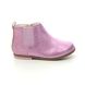 Clarks Infant Girls Boots - Pink Leather - 454187G DREW FUN T