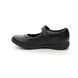 Clarks Girls School Shoes - Black leather - 431015E ETCH CRAFT K
