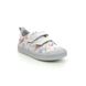 Clarks Toddler Girls Trainers - Silver - 583597G FOXING PRINT T