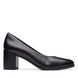 Clarks Court Shoes - Black leather - 709644D FREVA 55 WORK