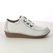 Clarks Lacing Shoes - White Leather - 654444D FUNNY DREAM