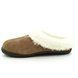 Clarks Slippers - Tan Suede - 3043/04D HOME CLASSIC