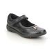 Clarks Girls School Shoes - Black leather - 722405E RELDA SEA K MARY JANE