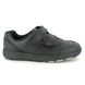 Clarks Boys Shoes - Black leather - 470445E REX PACE K