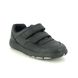 Clarks Boys Shoes - Black leather - 470447G REX PACE K