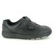 Clarks Boys Shoes - Black leather - 470448H REX PACE K