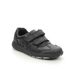 Clarks Boys Shoes - Black leather - 626988H REX STRIDE K