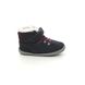 Clarks Boys First Shoes - Navy Suede - 614367G ROAMER SNUG T