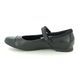 Clarks Girls School Shoes - Black leather - 495576F SCALA GEM Y