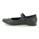 Clarks Girls School Shoes - Black leather - 495577G SCALA GEM Y