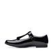 Clarks Girls School Shoes - Black patent - 692916F SCALA TEEN Y