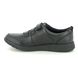 Clarks School Shoes - Black leather - 455816F SCAPE SKY Y
