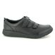 Clarks School Shoes - Black leather - 455817G SCAPE SKY Y