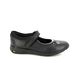 Clarks Girls School Shoes - Black leather - 555426F SEA SHIMMER K
