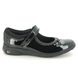Clarks Girls School Shoes - Black patent - 555437G SEA SHIMMER K