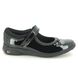 Clarks School Shoes - Black patent - 555438H SEA SHIMMER K