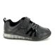 Clarks Girls School Shoes - Black leather - 686637G SPARK GLOW O