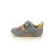 Clarks Boys First Shoes - Grey leather - 753487G TINY FAWN T 2V